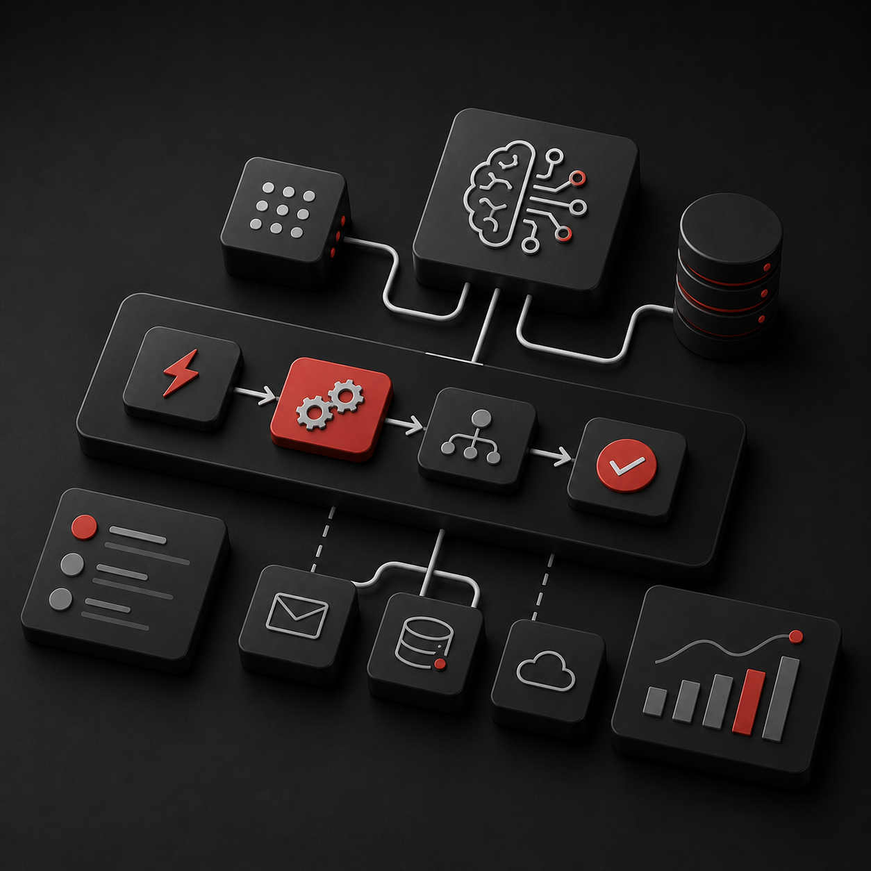 AI automation workflow visual
